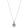 18ct White & Rose Gold 1.09ct Champagne Diamond Necklace-Necklace-Walker & Hall