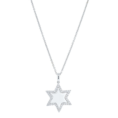18ct White Gold .25ct Diamond Selena Necklace-Necklace-Walker & Hall