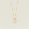 18ct Yellow Gold 1.20ct Diamond Lotus Pendant