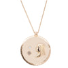 Vintage 14ct Yellow Gold .42ct Diamond Egyptian Pendant-Necklace-Walker & Hall