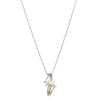 18ct Yellow & White Gold Diamond Pendant-Necklace-Walker & Hall