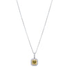 18ct White Gold 1.20ct Yellow Diamond Isla Pendant-Necklace-Walker & Hall
