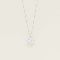18ct White Gold 2.00ct Diamond Lotus Pendant