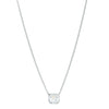 18ct White Gold .95ct Asscher Diamond Natalia Pendant-Necklace-Walker & Hall