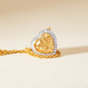18ct Yellow Gold 3.01ct Yellow Diamond Heart Isla Pendant - Necklace - Walker & Hall