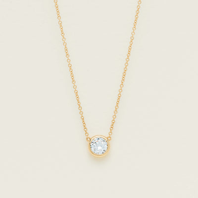 18ct Yellow Gold 1.01ct Diamond Natalia Pendant