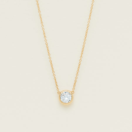 18ct Yellow Gold 1.01ct Diamond Natalia Pendant