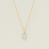 18ct Yellow Gold .62ct Diamond Peony Pendant - Necklace - Walker & Hall