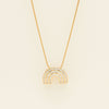 Deja Vu 18ct Yellow Gold 1.00ct Diamond Arch Pendant