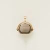9ct Yellow Gold Smoky Quartz Spinner Pendant