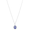 18ct White Gold 2.27ct Tanzanite & Diamond Sierra Pendant-Necklace-Walker & Hall