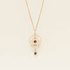 Deja Vu 9ct Rose Gold Amethyst & Seed Pearl Pendant - Necklace - Walker & Hall