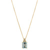 18ct Yellow Gold 3.40ct Aquamarine & Diamond Maya Pendant-Necklace-Walker & Hall
