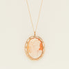 Deja Vu 9ct Rose Gold Decorative Cameo Pendant - Necklace - Walker & Hall
