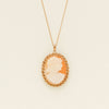 Deja Vu 9ct Rose Gold Cameo With Decorative Border Pendant - Necklace - Walker & Hall