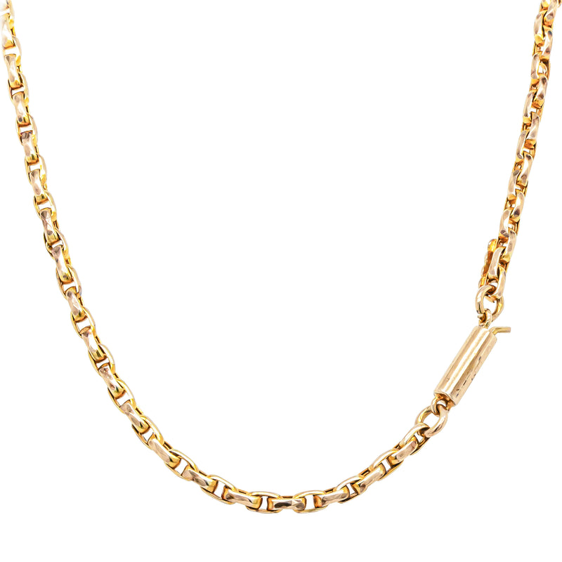 Vintage 9ct Yellow Gold Synthetic Pink Stones & Seed Pearl Pendant - Necklace - Walker & Hall