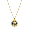 Deja Vu 18ct Yellow Gold Virgin Mary & Onyx Pendant - Necklace - Walker & Hall