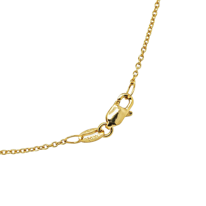 Deja Vu 18ct Yellow Gold Virgin Mary & Onyx Pendant - Necklace - Walker & Hall