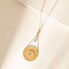 Vintage 9ct Rose Gold Peridot & Pearl Edwardian Pendant - Necklace - Walker & Hall