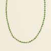 18ct Yellow Gold 12.72ct Pear Emerald Natalia Necklace