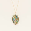 Vintage 9ct Rose Gold NZ Paua Set Pendant