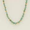 Deja Vu 14ct Yellow Gold & Dyed Jade Bead Necklace - Necklace - Walker & Hall