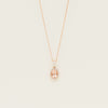 18ct Yellow Gold Oval Morganite & Diamond Nina Pendant