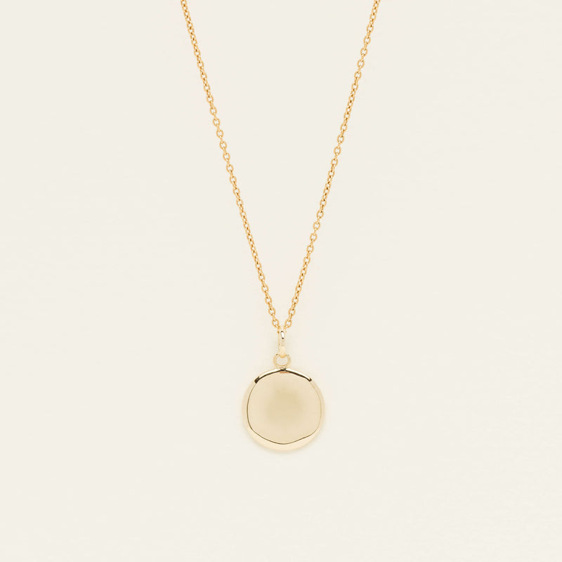 9ct Yellow Gold Pebble Pendant - Necklace - Walker & Hall
