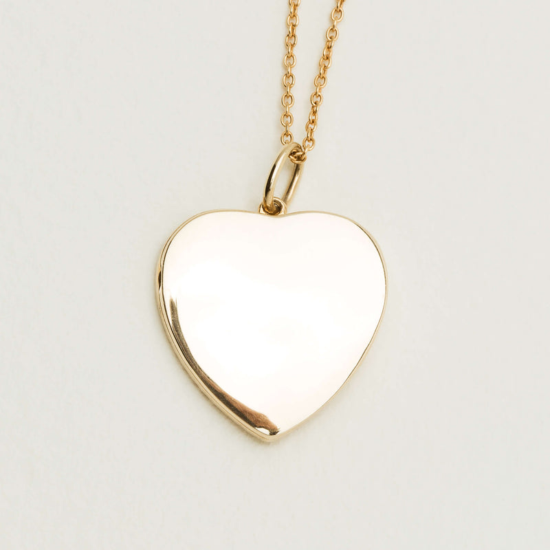 9ct Yellow Gold Guiding Light Heart Locket - Necklace - Walker & Hall