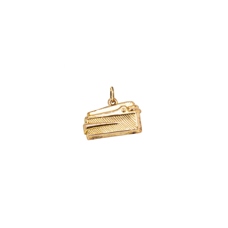 Deja Vu 9ct Yellow Gold Hollow Lighter Charm-Charm-Walker & Hall