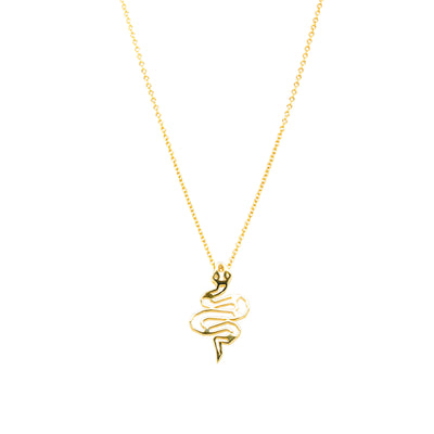9ct Yellow Gold Year Of The Snake Pendant-Necklace-Walker & Hall