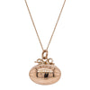 Vintage 8ct Rose Gold Rugby Ball Pendant with Chain - Necklace - Walker & Hall