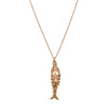 Deja Vu 9ct Yellow Gold Articulated Fish Pendant with Chain - Necklace - Walker & Hall