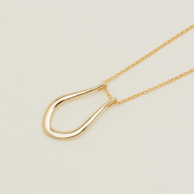 9ct Yellow Gold Ring Holder Pendant With Chain