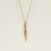 Deja Vu 14ct Yellow Gold Karen Walker Leaf Pendant - Necklace - Walker & Hall