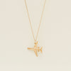 Deja Vu 9ct Yellow Gold Airplane Charm Pendant