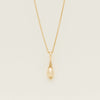 Deja Vu 14ct Yellow Gold Drop Clip-On Pendant - Necklace - Walker & Hall