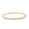 18ct Yellow Gold Diamond Comet Bangle-Bracelet-Walker & Hall