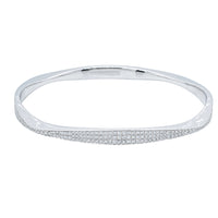 18ct White Gold 2.70ct Diamond Eos Bangle-Bracelet-Walker & Hall