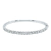 18ct White Gold 3.00ct Diamond Comet Bangle-Bracelet-Walker & Hall