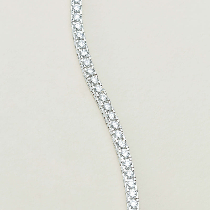 18ct White Gold 6.01ct Diamond Jubilee Bracelet 18.5cm - Bracelet - Walker & Hall