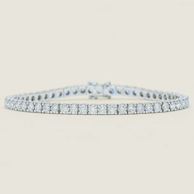 18ct White Gold 6.01ct Diamond Jubilee Bracelet 18cm - Bracelet - Walker & Hall