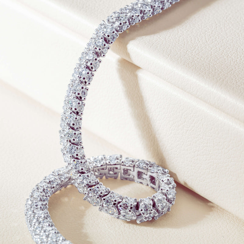 18ct White Gold 5.18ct Diamond Marilyn Bracelet - Bracelet - Walker & Hall