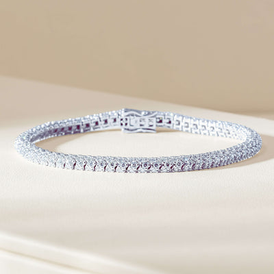 18ct White Gold 5.18ct Diamond Marilyn Bracelet - Bracelet - Walker & Hall