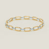 18ct Bi-Tone Gold .66ct Diamond Cable Link Bracelet - Bracelet - Walker & Hall