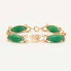Deja Vu 7ct Rose Gold Chrysoprase Fu Lu Shou Bracelet - Bracelet - Walker & Hall