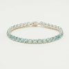 18ct White Gold 19.01ct Aquamarine Octavia Tennis Bracelet - Bracelet - Walker & Hall