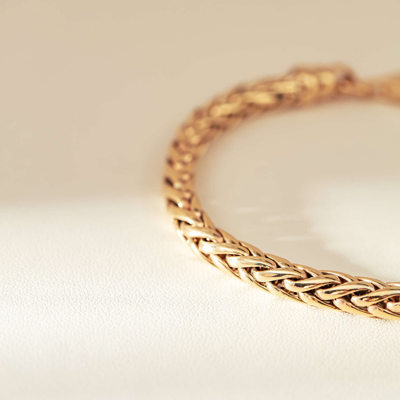 9ct Yellow Gold Foxtail Bracelet-Bracelet-Walker & Hall