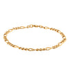 Deja Vu 17ct Yellow Gold Figaro Bracelet 19cm - Bracelet - Walker & Hall