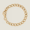 Deja Vu 9ct Yellow Gold 7.2mm Curb Link Bracelet - Bracelet - Walker & Hall